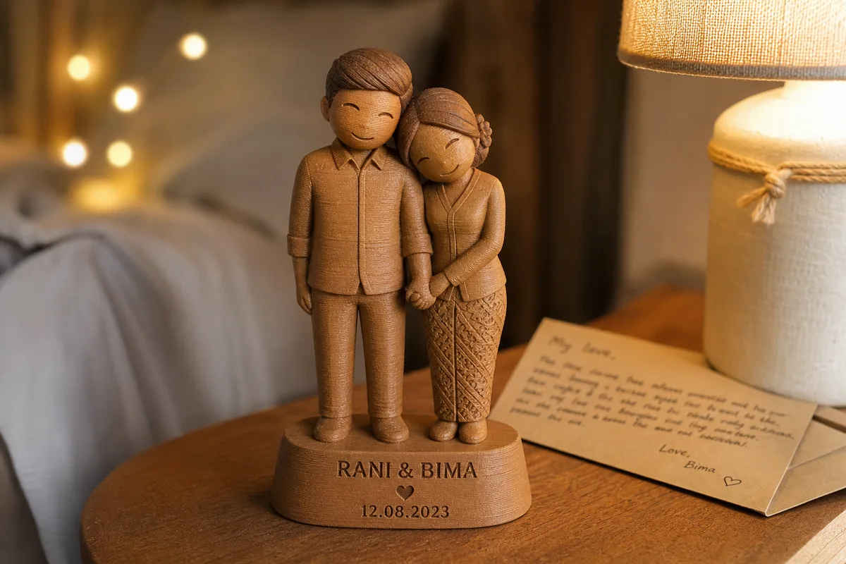 LP Figur Kayu Couple